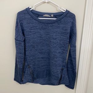 Athleta blue Heathered sweatshirt